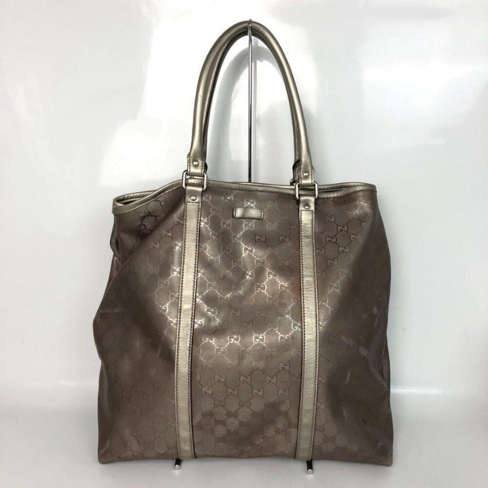 GUCCI Imprime Tote Bag Metallic Handbag - Picture 1 of 10